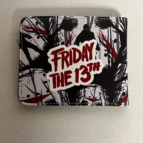 Friday The 13th Jason Voorhees Pleather Wallet Horror Movie Scary Pamela 80s - Picture 2 of 6